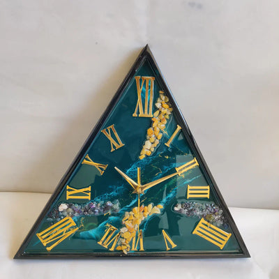 Triangle Resin Wall Clock