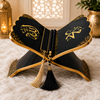 Luxury Black & Gold Islamic Resin Rehal – Handmade Quran Stand & Spiritual Home Décor