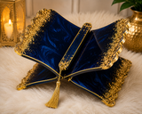 Luxury Midnight Blue & Gold Resin Rehal – Handmade Quran Stand & Islamic Home Décor - Image 3