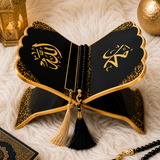 Luxury Black & Gold Islamic Resin Rehal – Handmade Quran Stand & Spiritual Home Décor - Image 4