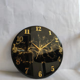 Golden Burst Noir – Artisan Black & Gold Luxury Resin Wall Clock (Festive 10% OFF + Free Shipping) - Image 2