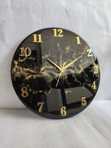 Golden Burst Noir – Artisan Black & Gold Luxury Resin Wall Clock (Festive 10% OFF + Free Shipping) - Image 5