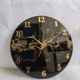 Golden Burst Noir – Artisan Black & Gold Luxury Resin Wall Clock (Festive 10% OFF + Free Shipping) - Image 6
