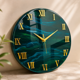 Jungle Green The luxury Resin Art Resin Wall Clock - Image 2