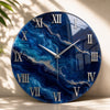Ocean Luxe Resin Wall Clock
