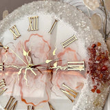 Orange Cream Frost – Premium Handmade Resin Wall Clock (Warm & Minimal) - Image 4