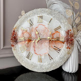 Orange Cream Frost – Premium Handmade Resin Wall Clock (Warm & Minimal) - Image 1