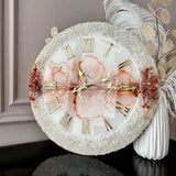 Orange Cream Frost – Premium Handmade Resin Wall Clock (Warm & Minimal) - Image 6