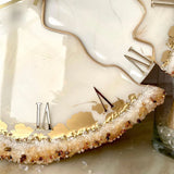 Moonmilk Resin Wall Clock - Luxury Cream Designer Silent Wall Clock for Modern Homes - Image 5