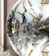 Midnight Haze – Handcrafted Resin Wall Clock - Image 2
