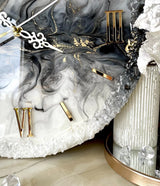 Midnight Haze – Handcrafted Resin Wall Clock - Image 3