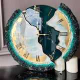 Green Resin Wall Clock - Luxury Nature-Inspired Designer Wall Decor for Modern Homes - Image 2