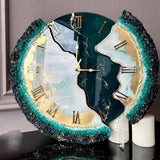 Green Resin Wall Clock - Luxury Nature-Inspired Designer Wall Decor for Modern Homes - Image 6
