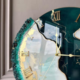 Green Resin Wall Clock - Luxury Nature-Inspired Designer Wall Decor for Modern Homes - Image 7