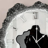 Black Silver Dusk Resin Wall Clock – Luxury Designer Black Wall Decor for Modern Homes - Image 5
