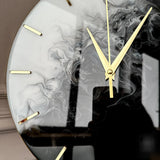 Black & White Symphony Resin Wall Clock – Bold Contrast, Timeless Style - Image 3